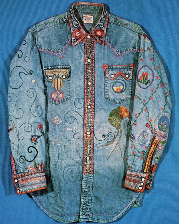 Hart embroidered jean shirt