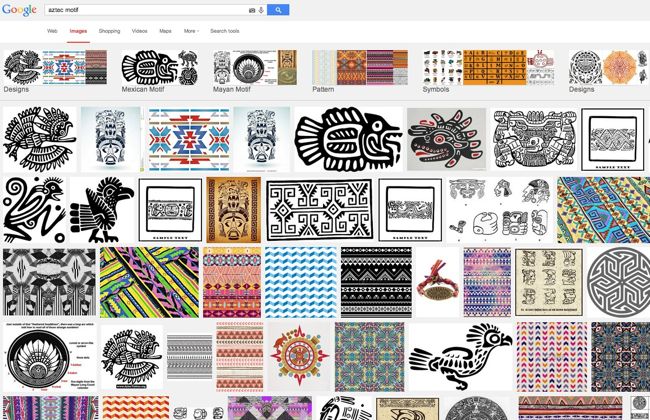 Goetz google aztec motif