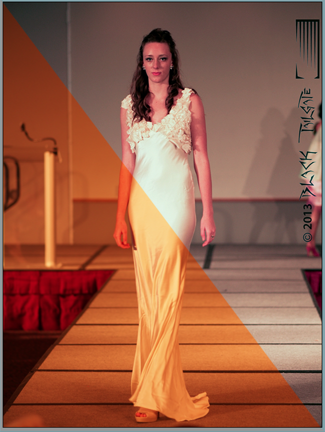 Wood Photography yellow gown fashion show 2013