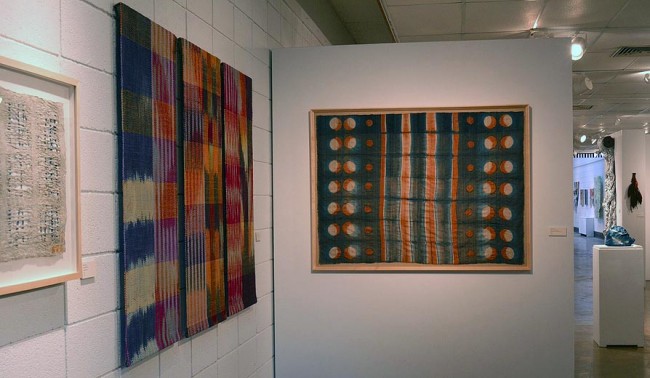 Materialities Installation ikat and dot