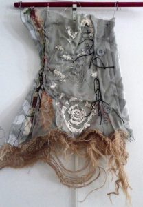 Mary McFerran Unwearable Thing 1 (2015) Crochet, lace, ink, embroidery, and assorted fabrics